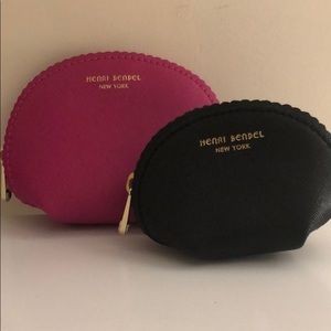 Henri Bendel cute zipper pouches